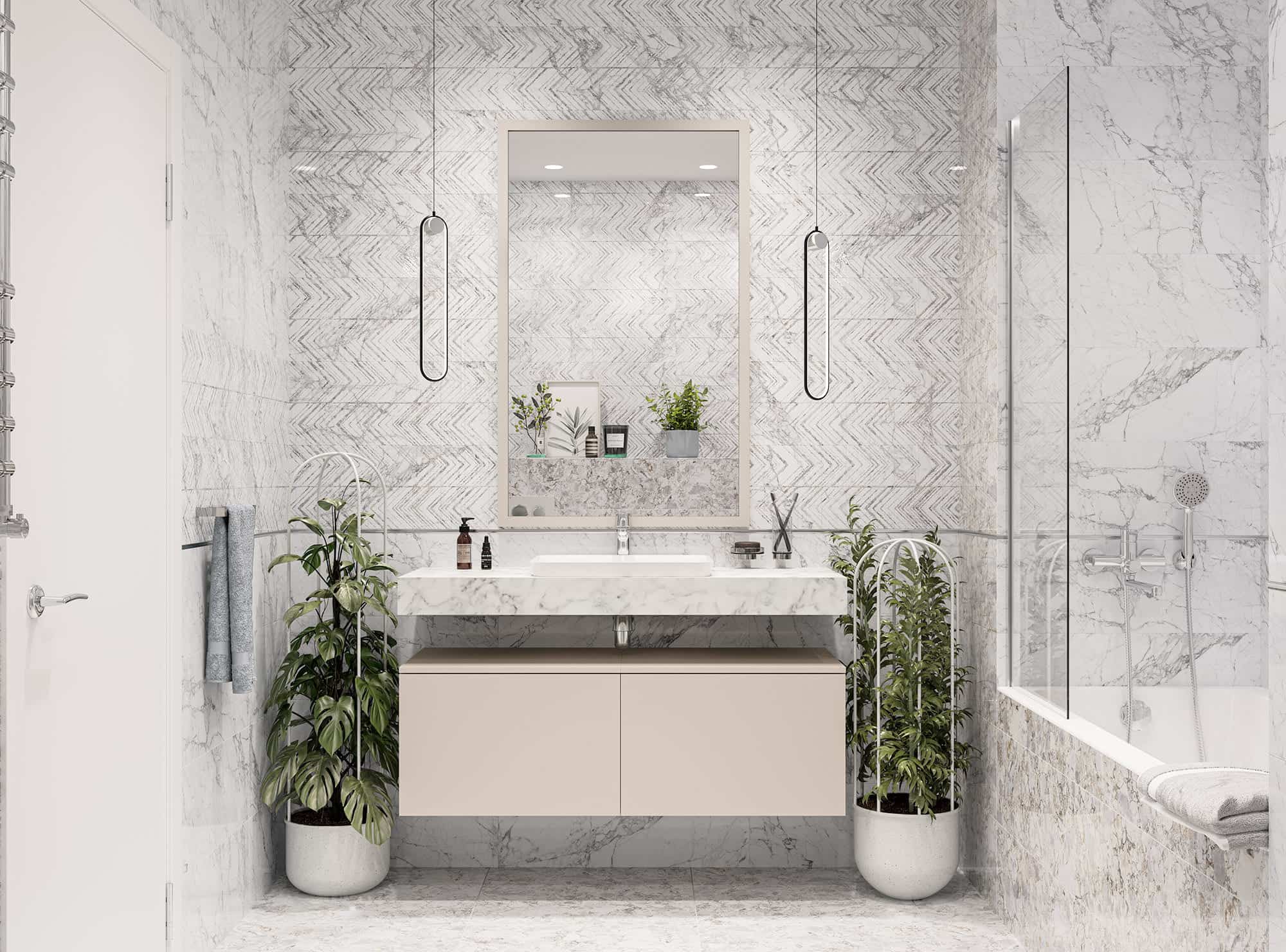 Global tile san remo в интерьере